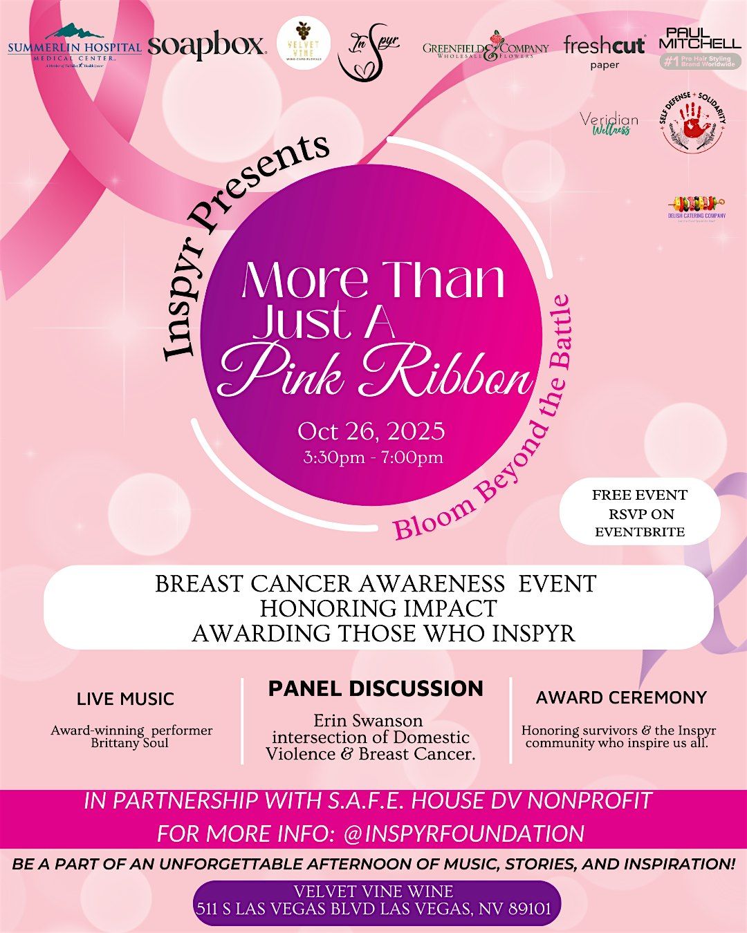 More Than Just a Pink Ribbon: Bloom Beyond the Battle, 26 October | Event in Las Vegas | AllEvents