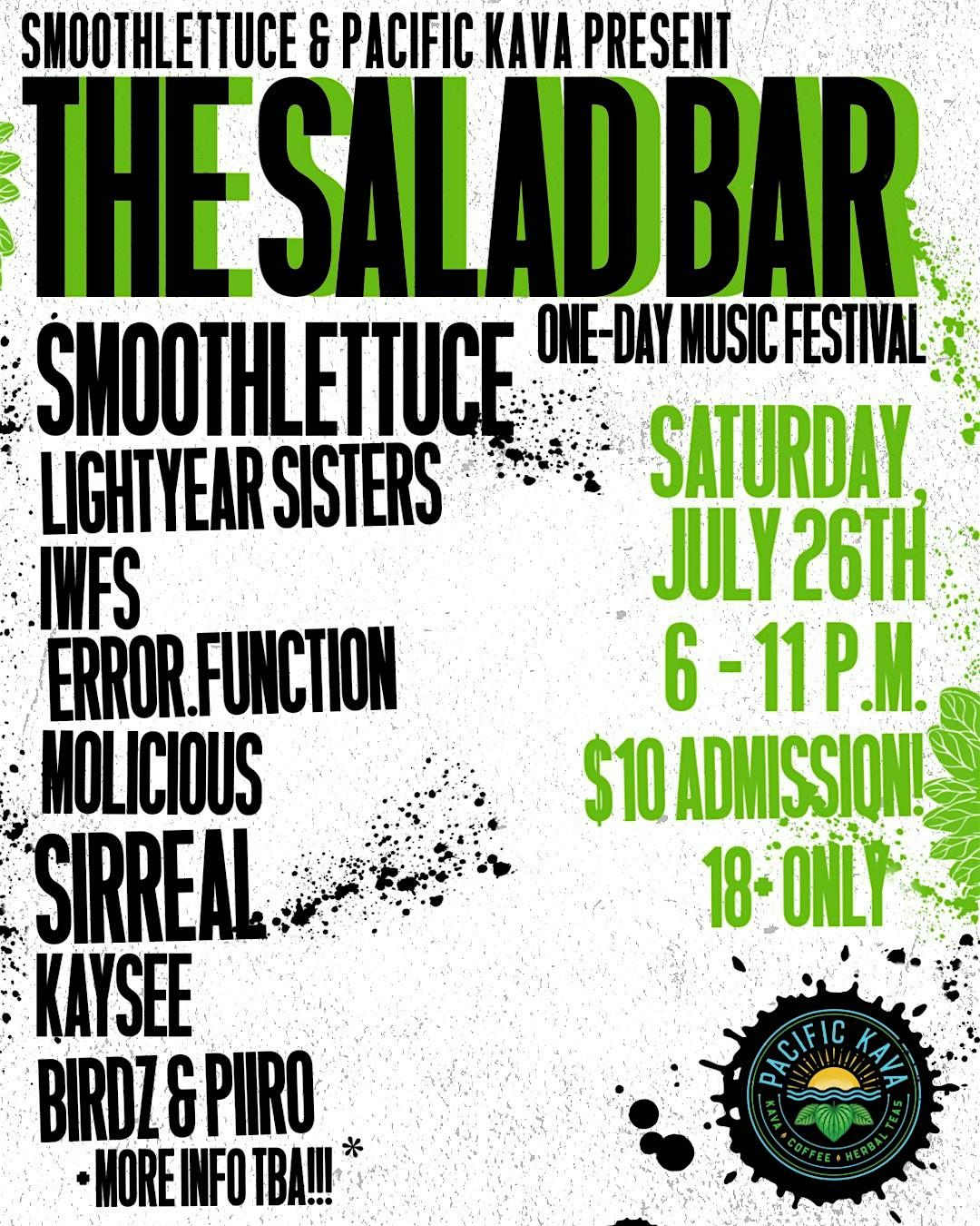 smoothlettuce & Pacific Kava Present: The Salad Bar, 26 July | Event in Pensacola | AllEvents