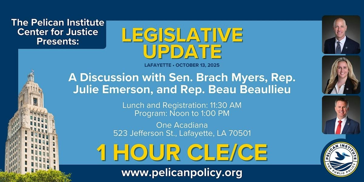 Lafayette Legislative Update, 13 October | Event in Lafayette | AllEvents
