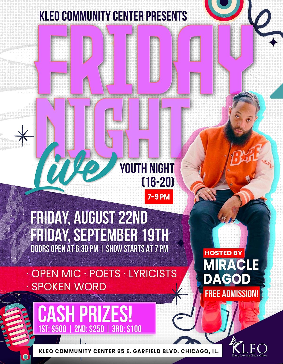 Friday Night Live - Youth Edition, 22 August | Event in Chicago | AllEvents