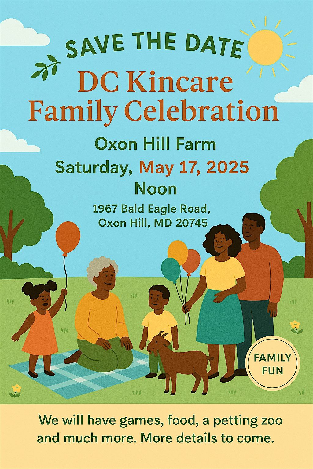DC Kincare Family Day, 17 May | Event in Oxon Hill | AllEvents