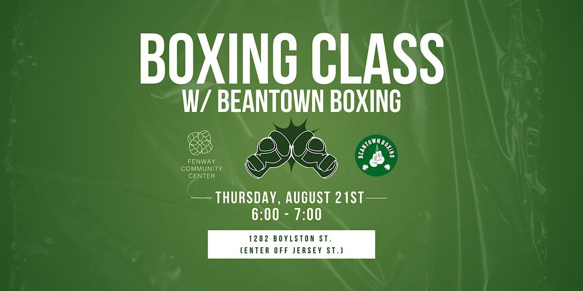 Boxing Class w/ Beantown Boxing, 21 August | Event in Boston | AllEvents