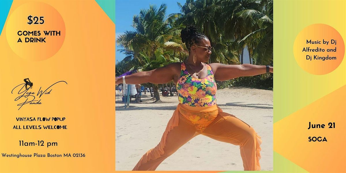 Yoga Wid Panda Pop Up - Soca, 21 June | Event in Boston | AllEvents