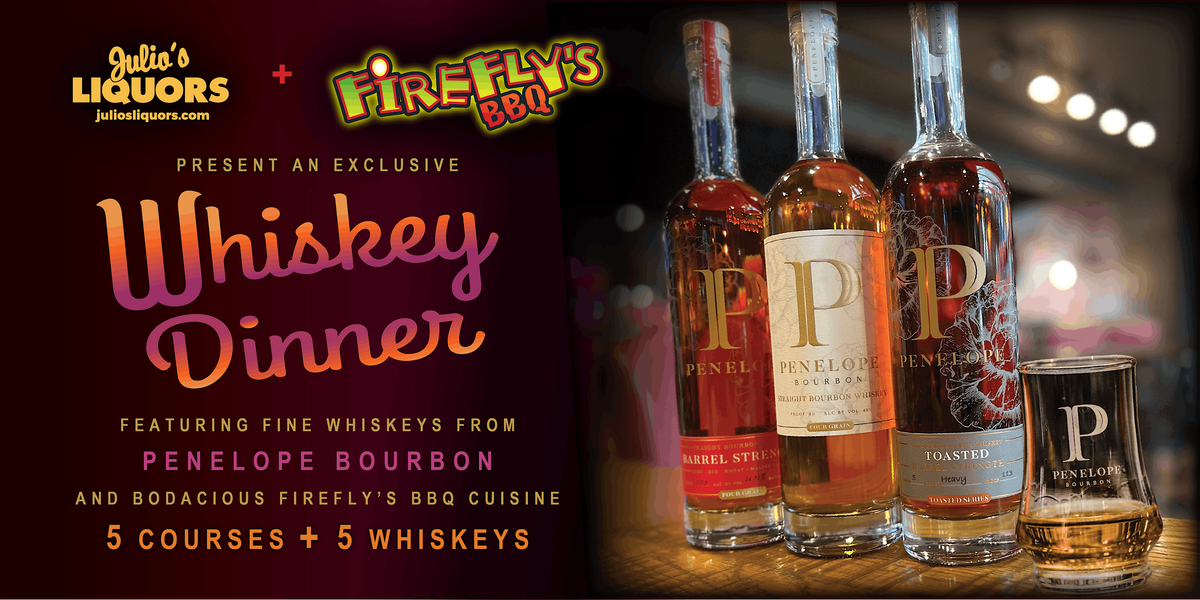 Whiskey Dinner Presented by Firefly’s BBQ + Julio’s Liquors | Event in Marlborough | AllEvents