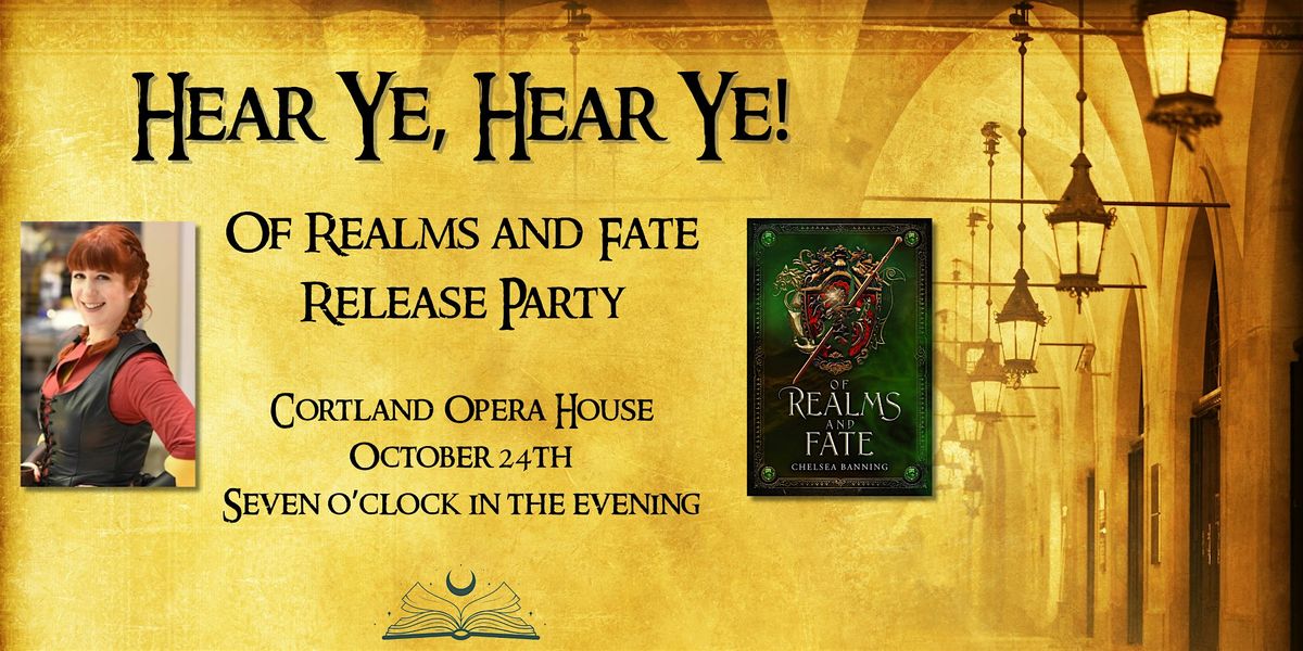 Of Realms and Fate release party with Chelsea Banning, 24 October | Event in Cortland | AllEvents