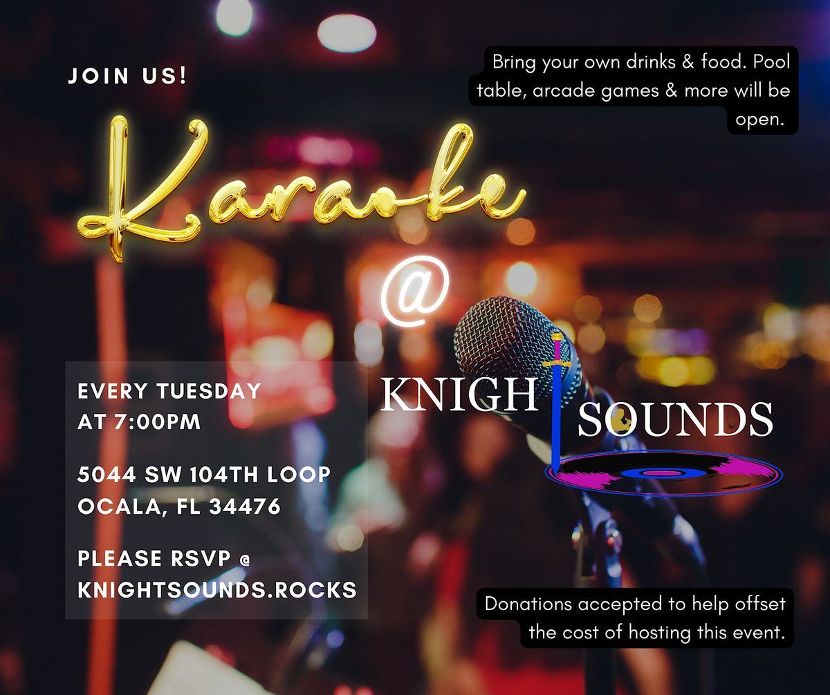 Karaoke @ KnightSounds | Event in Ocala | AllEvents