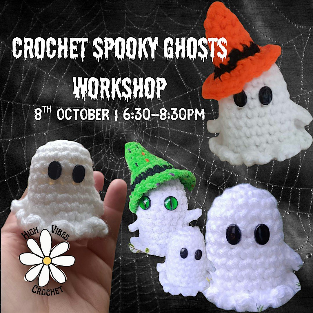 Crocheted Spooky Ghosts workshop with High Vibes Crochet, 8 October | Event in Stockport | AllEvents