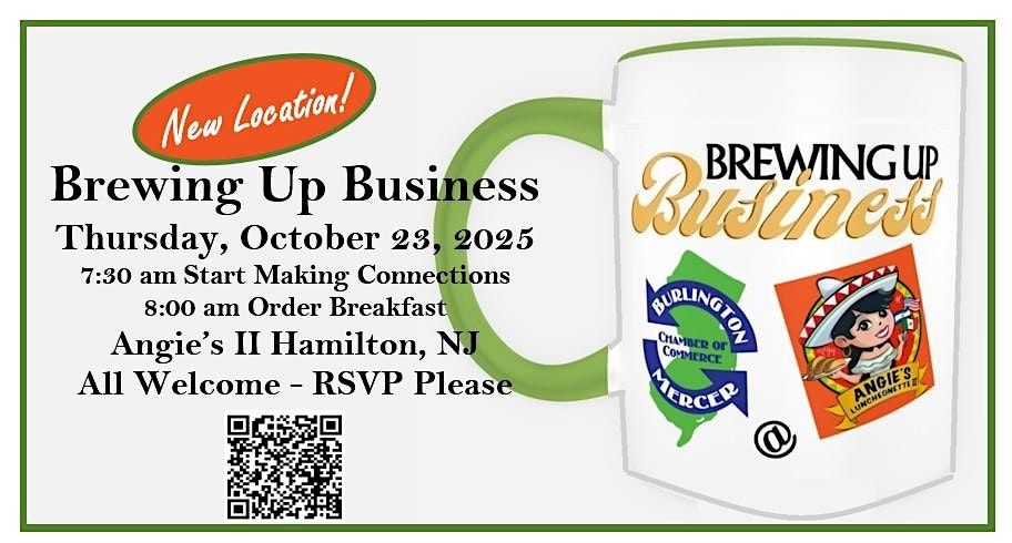 Brewing Up Business - Making Connections While Breakfasting, 23 October | Event in Hamilton Township | AllEvents