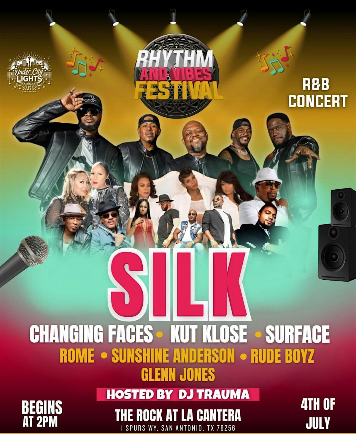 R & B Fest ft. SILK, KUT KLOSE, SURFACE, CHANGING FACES, SUNSHINE ANDERSON, 4 July | Event in San Antonio