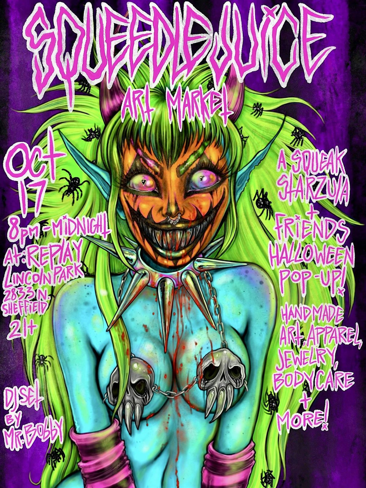 Squeedlejuice Art Market Pop Up, 17 October | Event in Chicago | AllEvents
