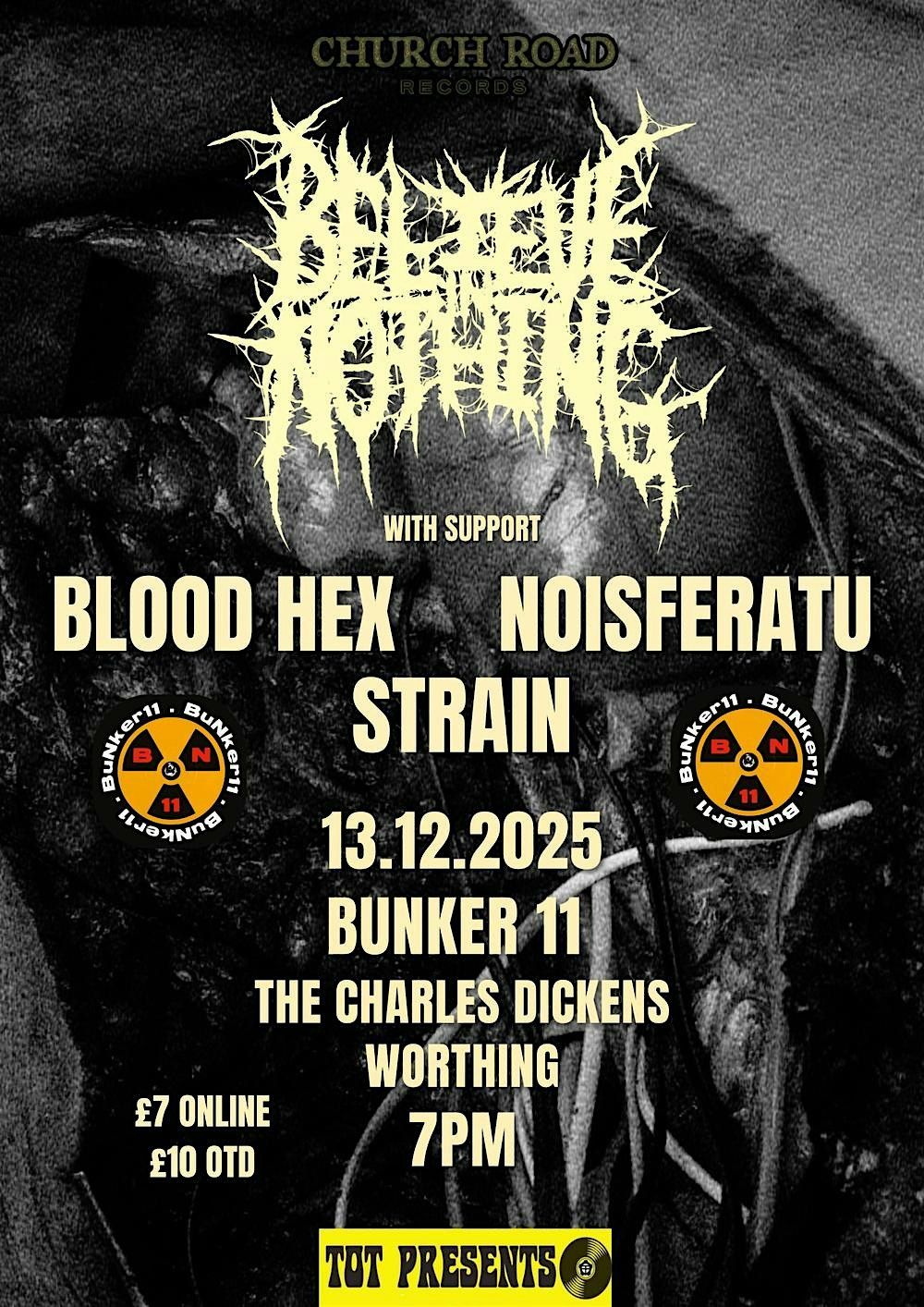 Believe in Nothing, Blood Hex, Strain and Noisferatu, 13 December | Event in Worthing | AllEvents