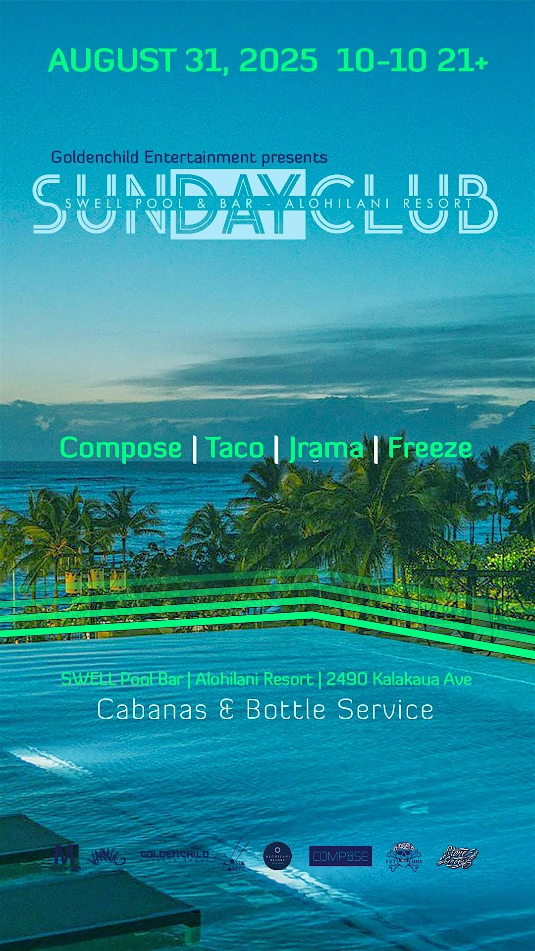 Sun-Day Club, 31 August | Event in Honolulu | AllEvents