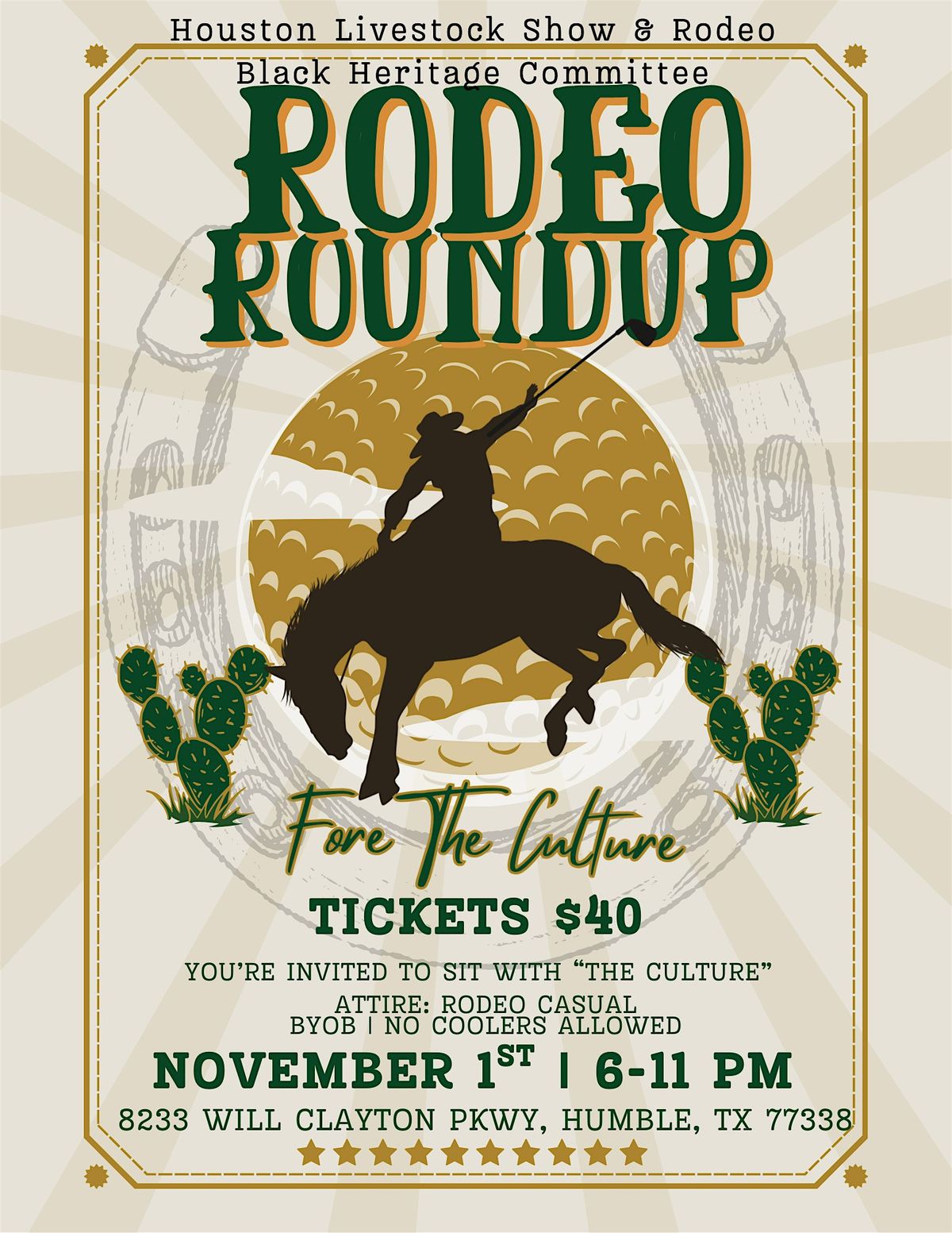 Rodeo Roundup w/ Fore The Culture, 1 November | Event in Humble | AllEvents