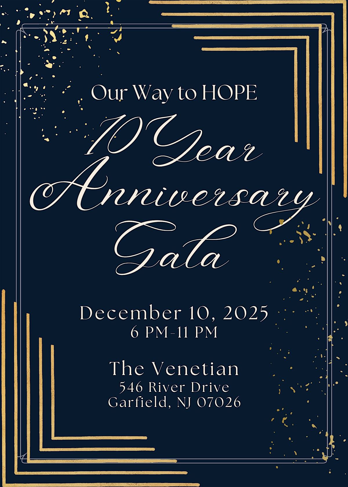 Our Way to HOPE 10 Year Anniversary Gala | Event in Garfield | AllEvents