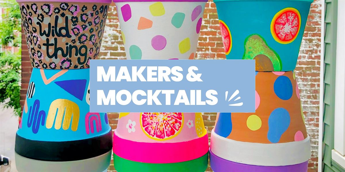 Makers & Mocktails – Painted Planter Workshop, 12 August | Event in Somerville | AllEvents