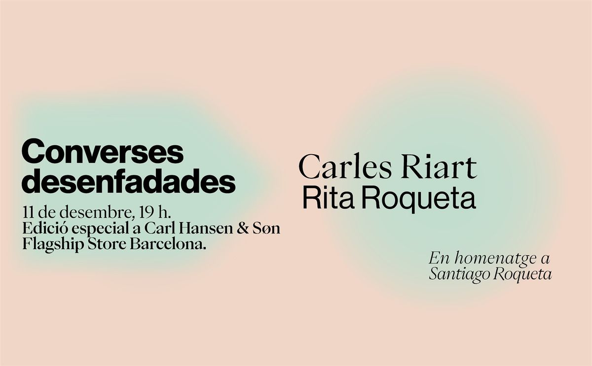 Converses DesenFADades amb  Carles Riart i Rita Roqueta, 11 December | Event in Barcelona | AllEvents