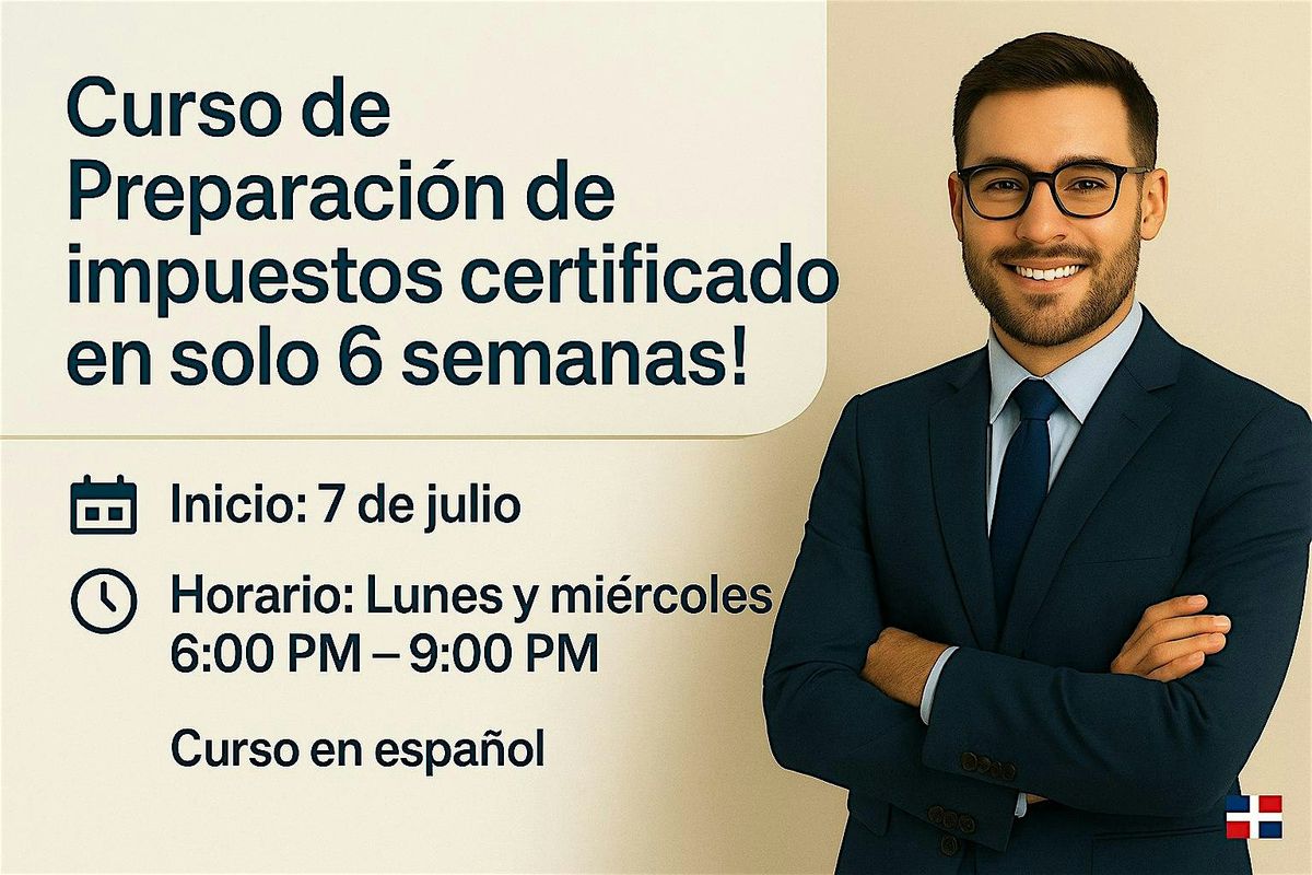 Curso de Preparación de Impuestos personales con PTIN y programa incluido, 7 July | Event in Miami | AllEvents
