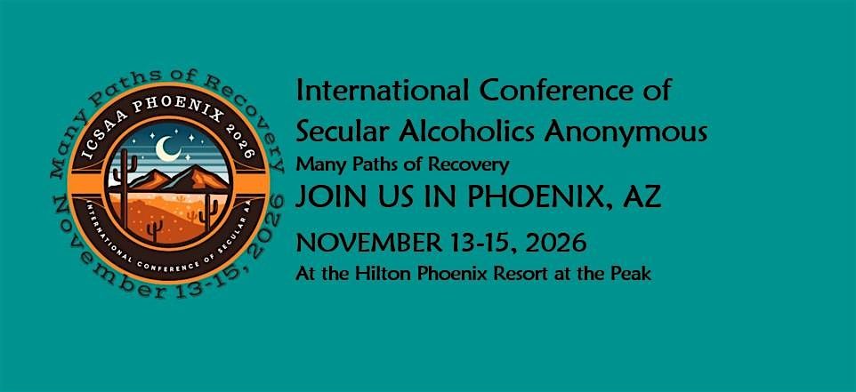 International Conference of Secular AA 2026 Phoenix, 13 November | Event in Phoenix | AllEvents