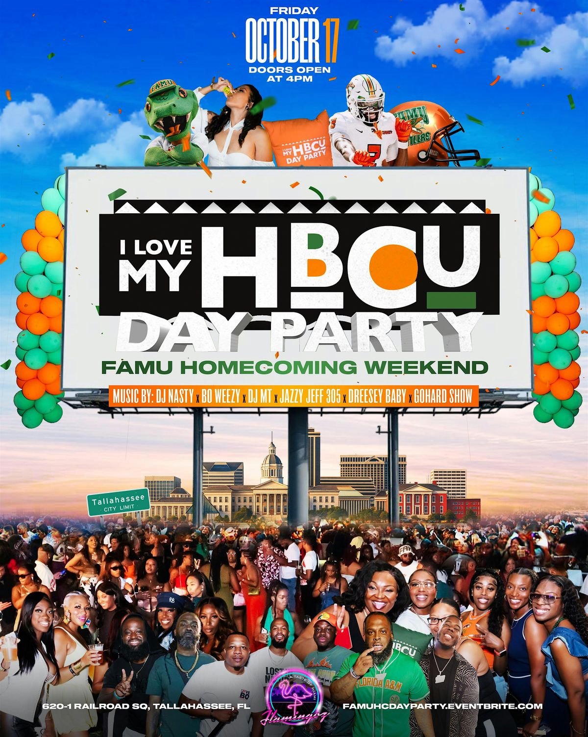 4TH ANNUAL "I LOVE MY HBCU" DAY PARTY - FAMU HOMECOMING EDITION, 17 October | Event in Tallahassee