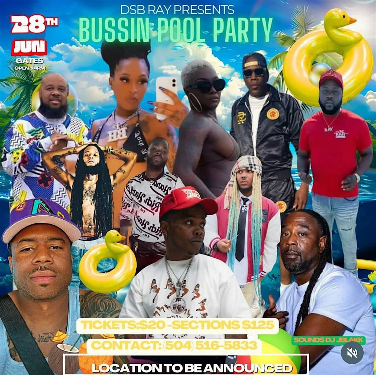 Bussin Pool Party 2025, 28 June | Event in New Orleans | AllEvents