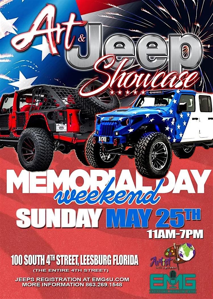 Jeep & art Showcase, 25 May | Event in Leesburg | AllEvents