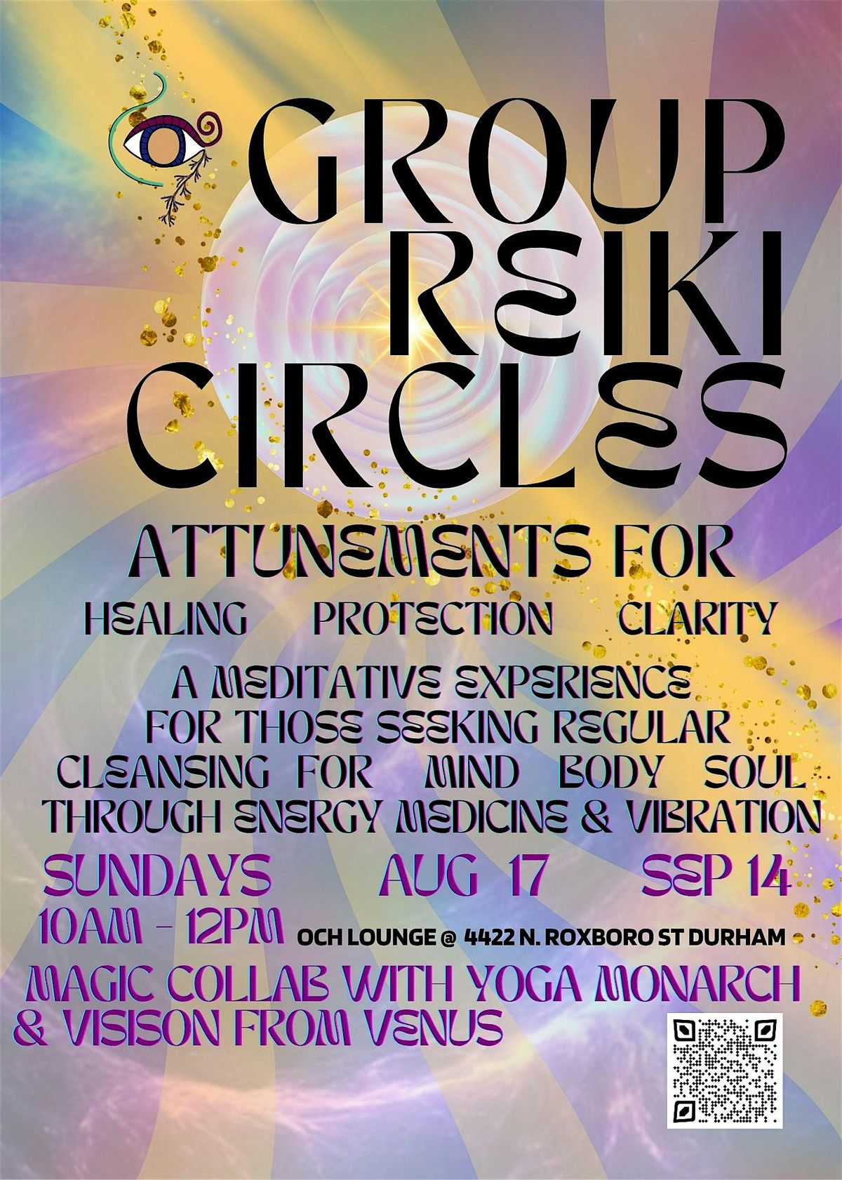 Group Reiki Circle, 17 August | Event in Durham | AllEvents