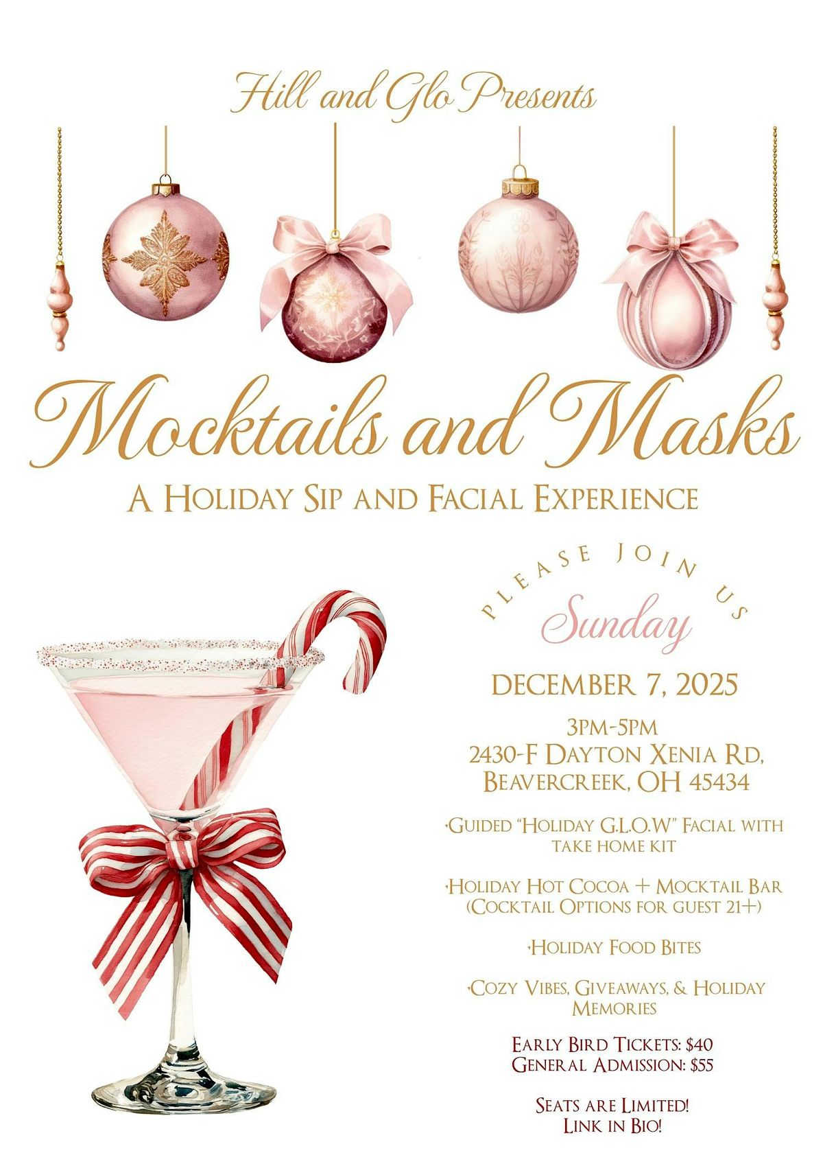 Mocktails and Masks: A Holiday Sip and Facial Experience, 7 December | Event in Beavercreek | AllEvents