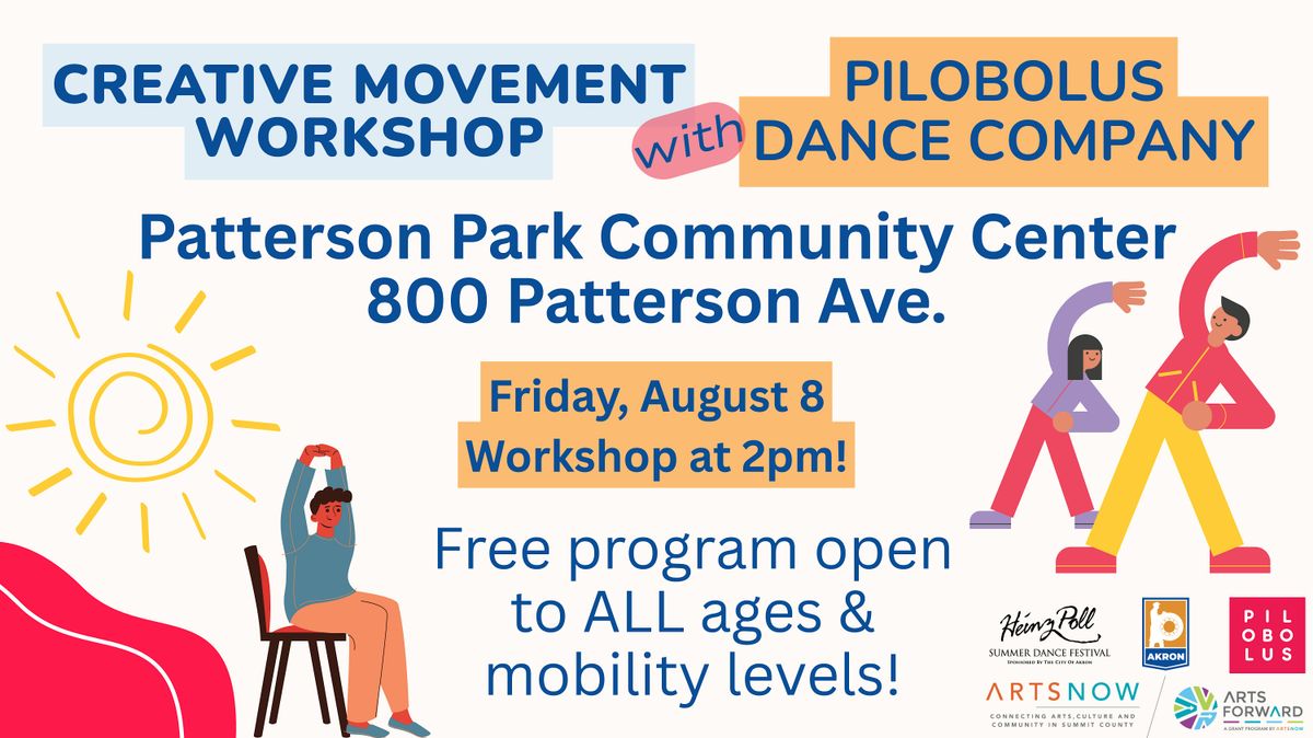 Creative Movement with Pilobolus - Patterson Park Community Center, 8 August | Event in Akron | AllEvents