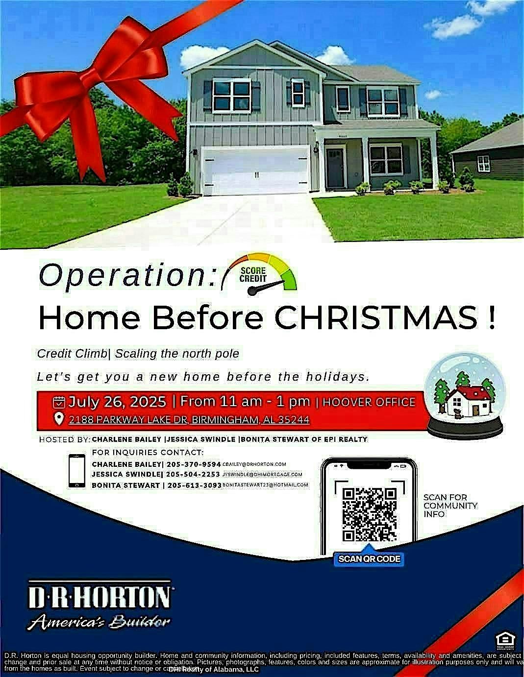 Operation: Home Before Christmas 2025, 26 July | Event in Hoover | AllEvents