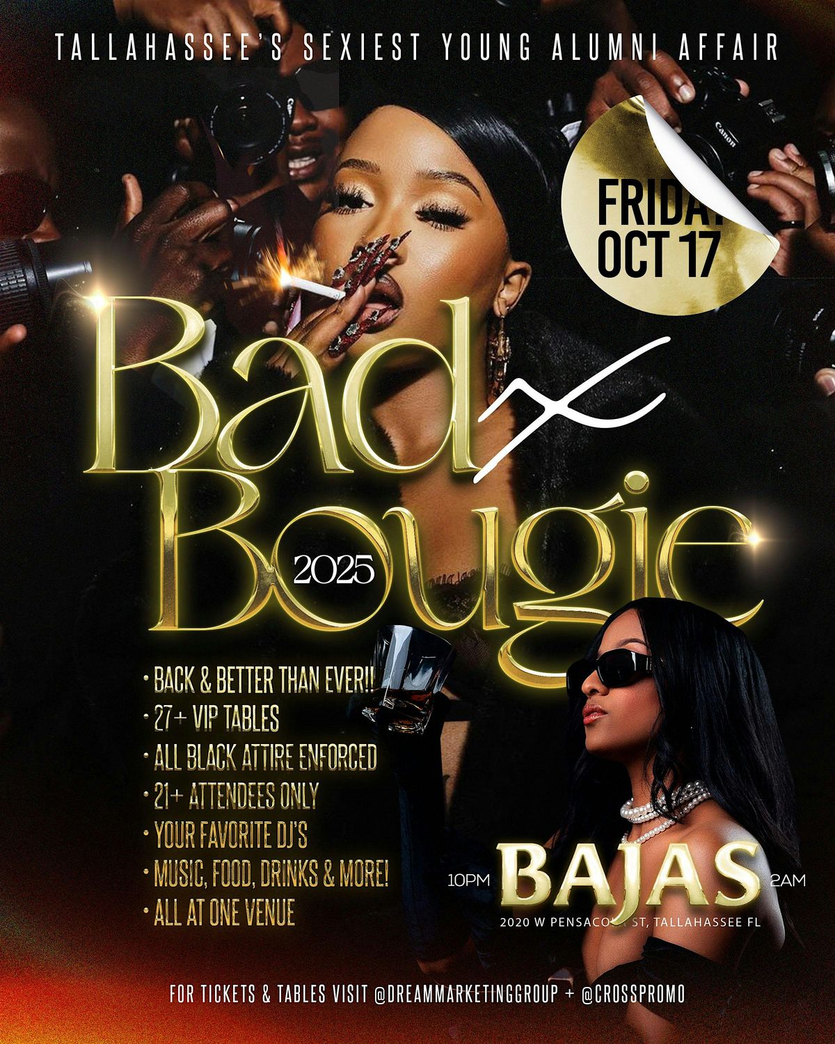 HOMECOMING BADXBOUGIE 2025!!! The All Black Affair, 17 October | Event in Tallahassee | AllEvents