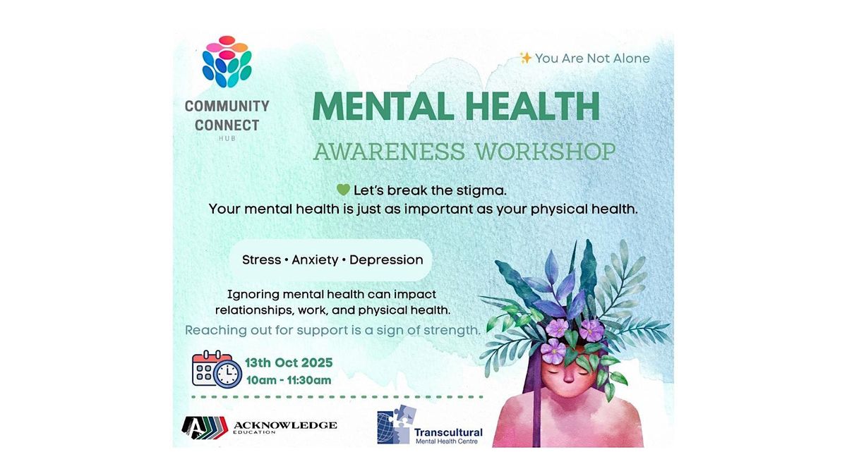 Mental Health Awareness Workshop, 13 October | Event in Surry Hills | AllEvents