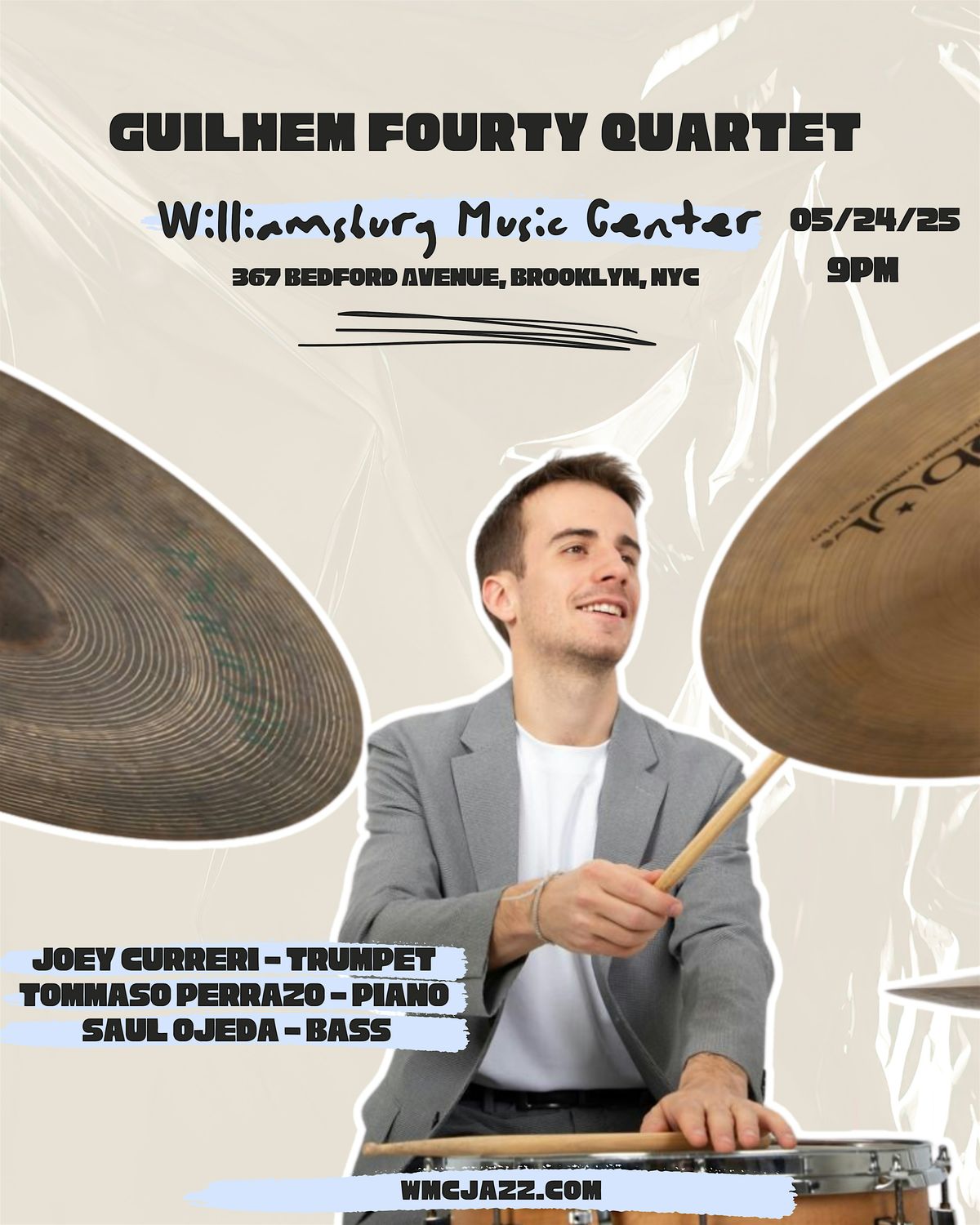 WMC presents  Guilhem Fourty Quartet LIVE JAZZ, 24 May | Event in Brooklyn | AllEvents