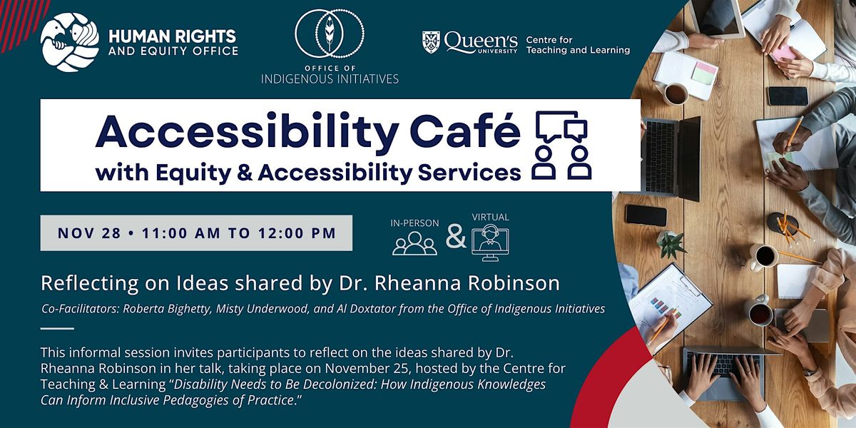 Accessibility Café: Disability Needs to Be Decolonized, 28 November | Event in Kingston | AllEvents