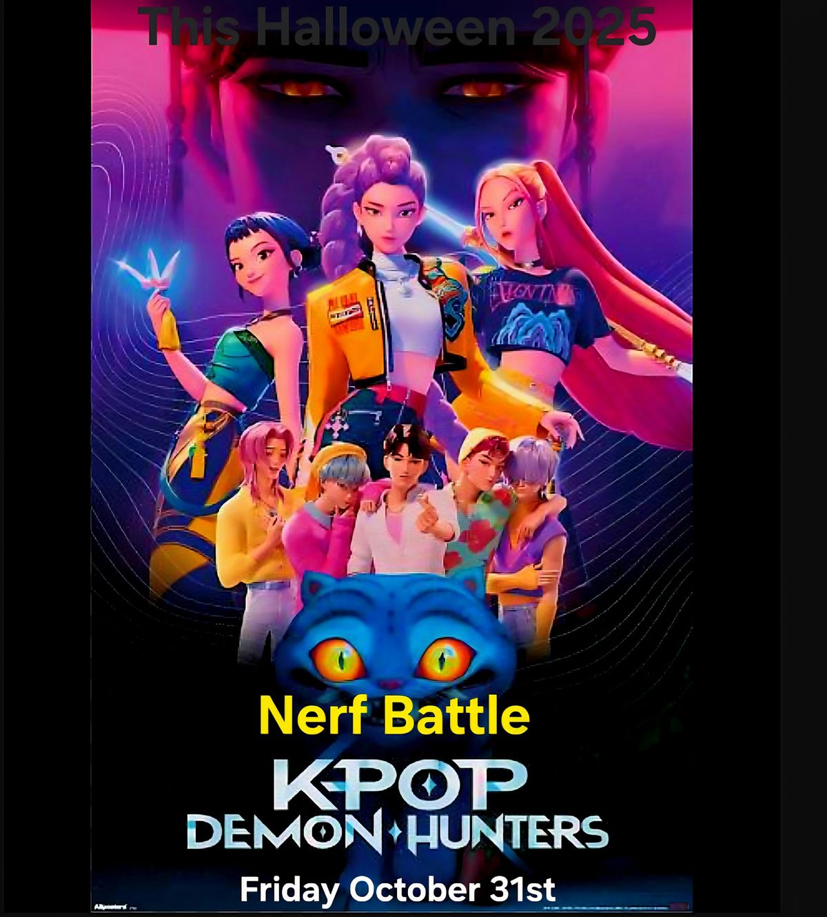 KPOP DEMON HUNTER HALLOWEEN NERF BATTLE, 31 October | Event in Pleasanton | AllEvents