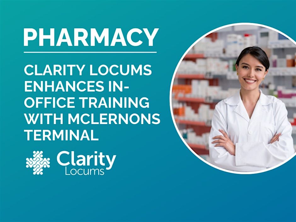 Clarity Locums - McLernons training for Locum Pharmacists and technicians, 21 August | Event in Dublin 2 | AllEvents