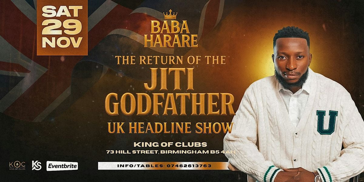 Baba Harare – The Return of the Jiti Godfather (UK Album Launch), 29 November | Event in Birmingham | AllEvents