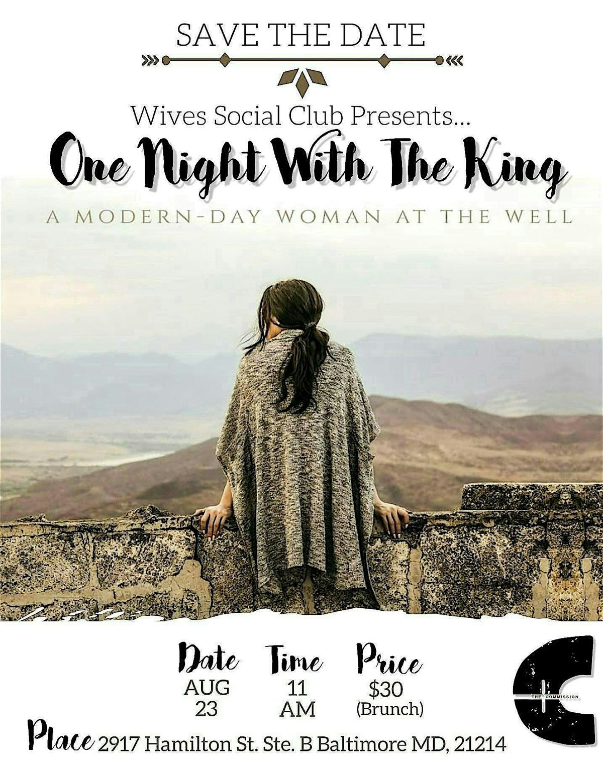 One Night with the King: Meeting at the Well, 23 August | Event in Baltimore | AllEvents