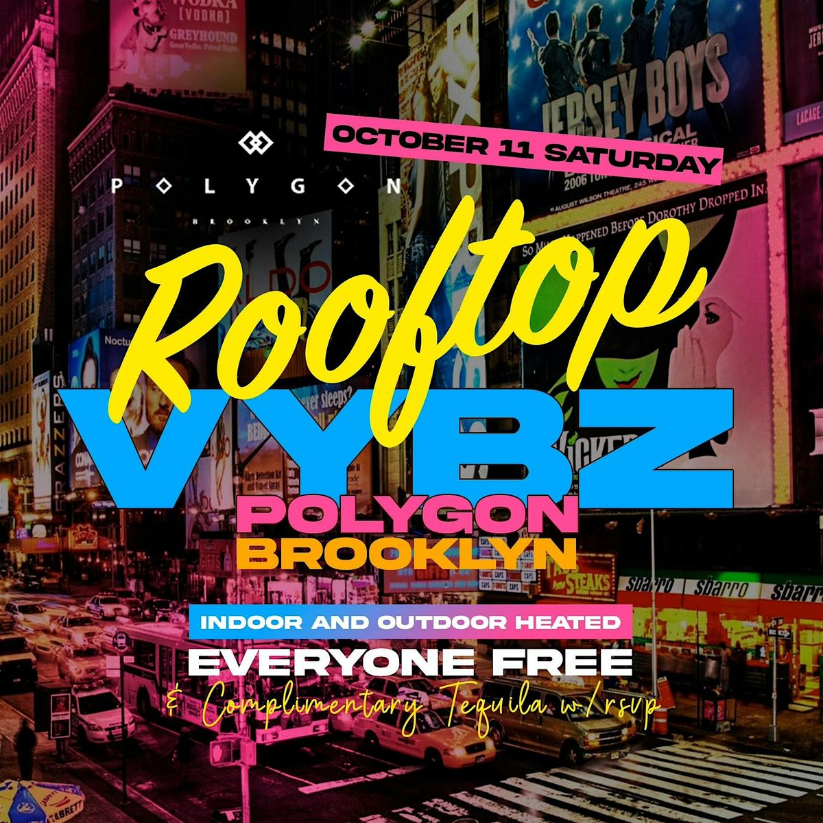 Rooftop Vybz at Polygon: Free entry with RSVP, 11 October | Event in Brooklyn | AllEvents