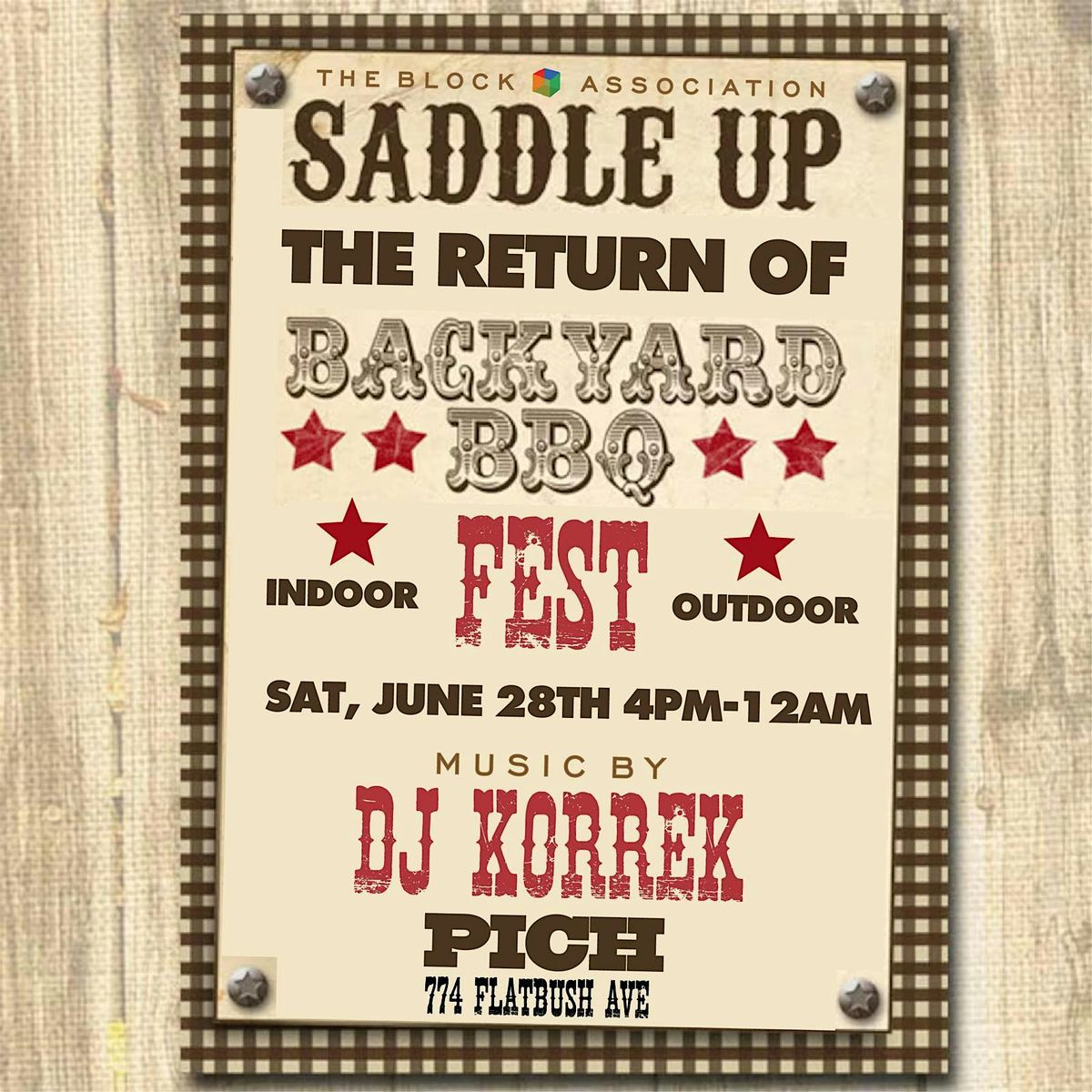 "BACKYARD BBQ"  FEST -  The Rewind , The Return and The Revenge, 28 June | Event in Brooklyn | AllEvents