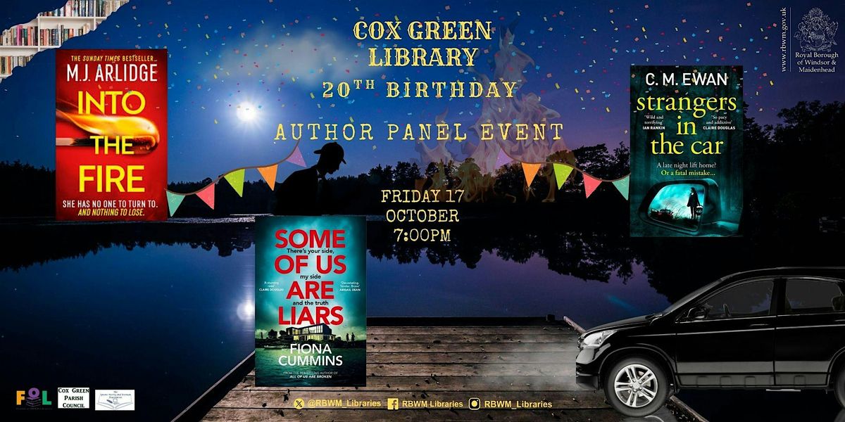 Author Panel Event with Fiona Cummins, C.M Ewan and M.J Arlidge, 17 October | Event in Maidenhead | AllEvents