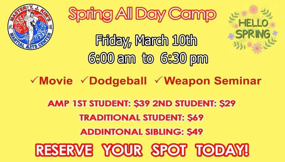 Spring All Day Camp, MKMAC After School & Summer Camp, Fredericksburg, 10 March 2023 AllEvents.in