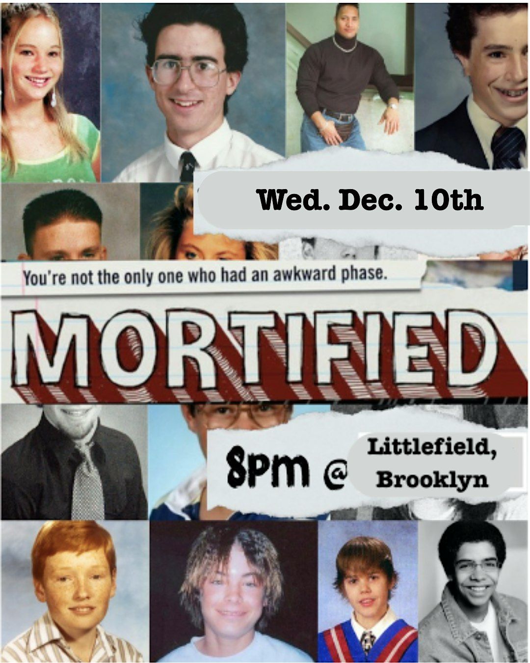 Mortified, 10 December | Event in Brooklyn | AllEvents