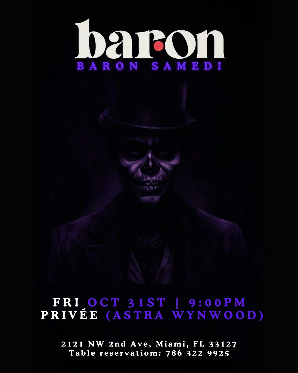 BARON, 31 October | Event in Miami | AllEvents