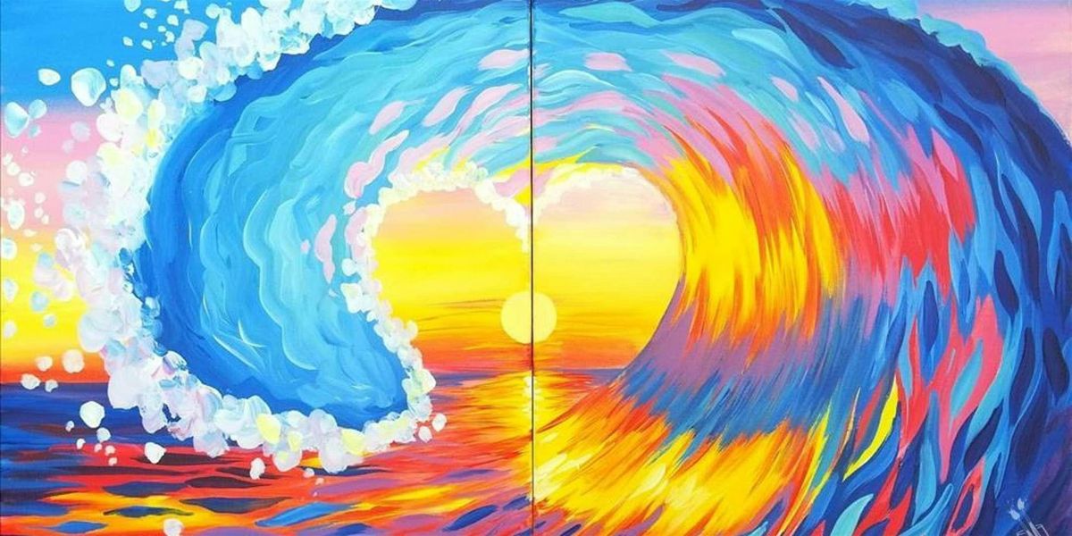 Riding the Waves of Love - Paint and Sip by Classpop!™, 10 May | Event in San Antonio | AllEvents