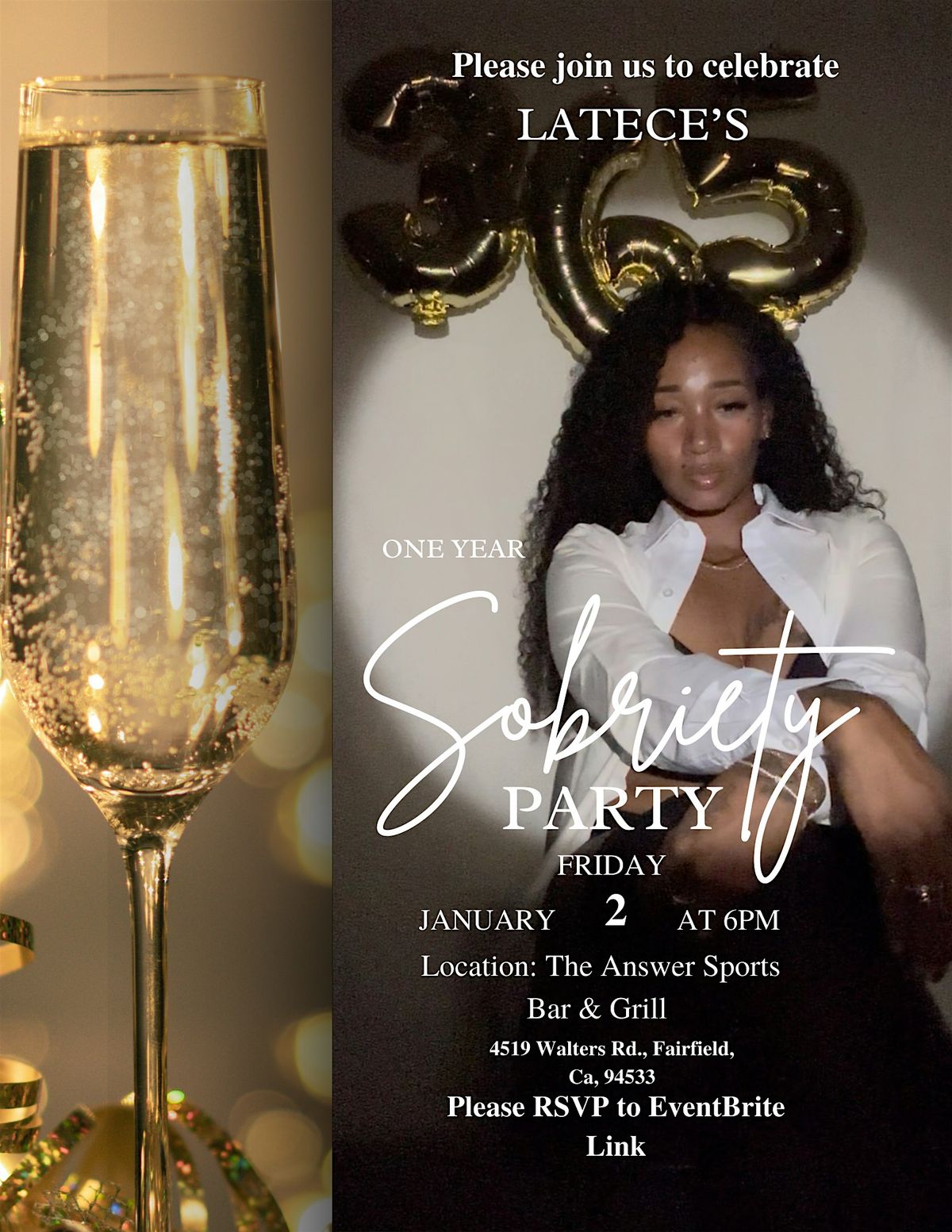 Latece’s Sobriety Celebration Party