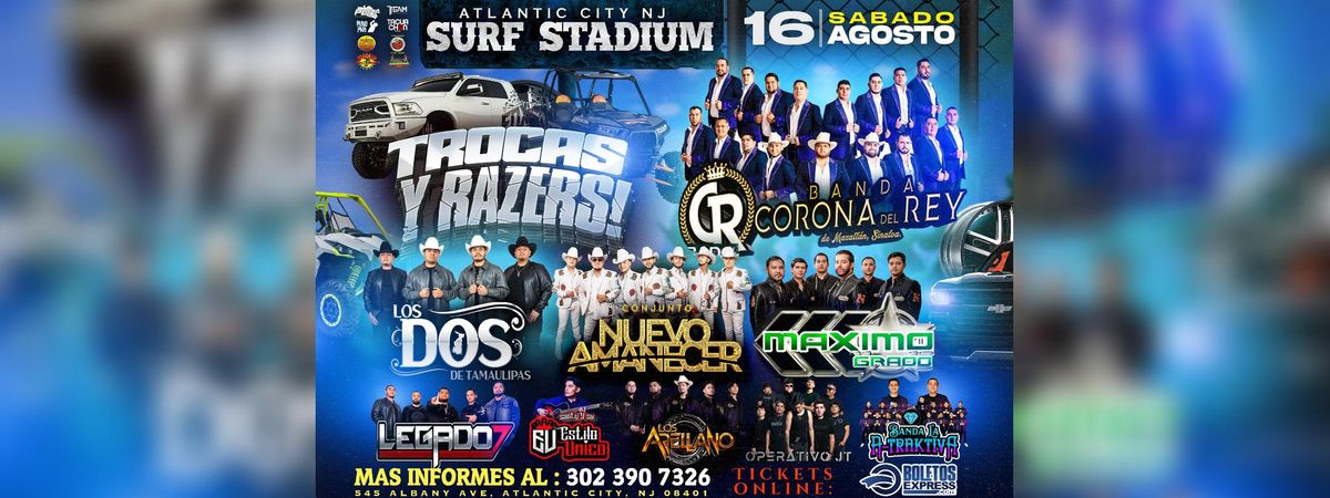 CONJUNTO NUEVO AMANECER, LOS DOS DE TAMAULIPAS & MAS , 16 August | Event in Atlantic City | AllEvents