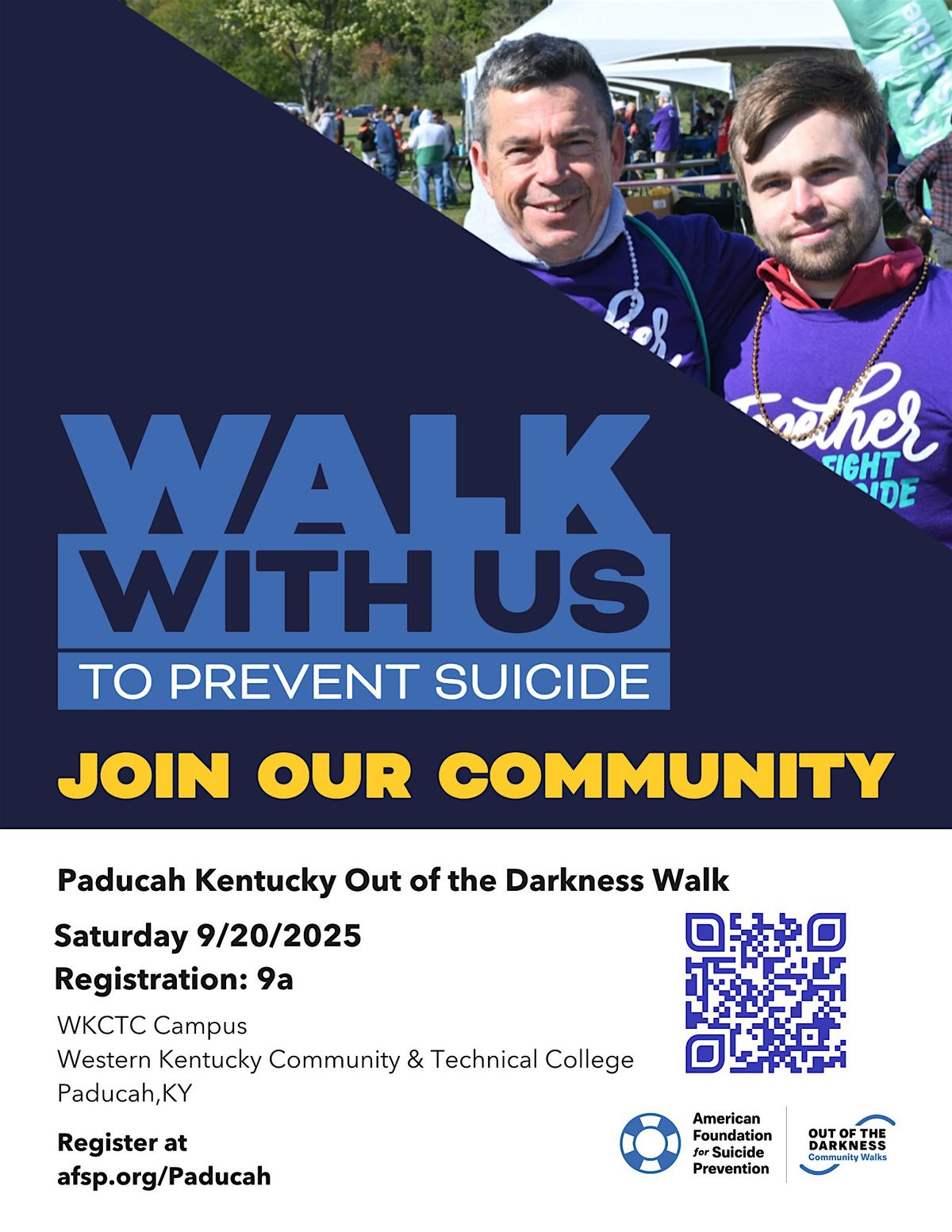 Paducah Out of the Darkness Community Walk, 20 September | Event in Paducah | AllEvents