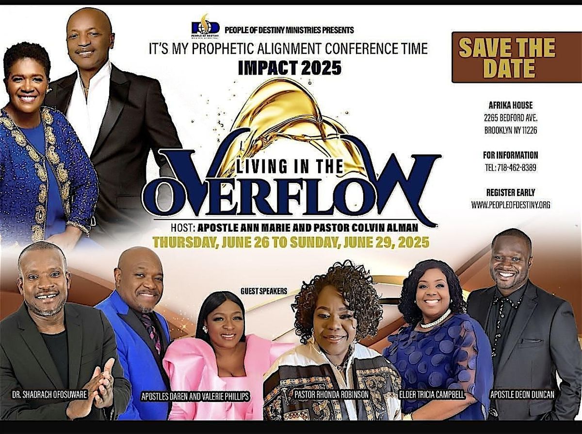 IT's  MY PROPHETIC ALIGNMENT CONFERENCE TIME- IMPACT 2025, 26 June | Event in Brooklyn | AllEvents