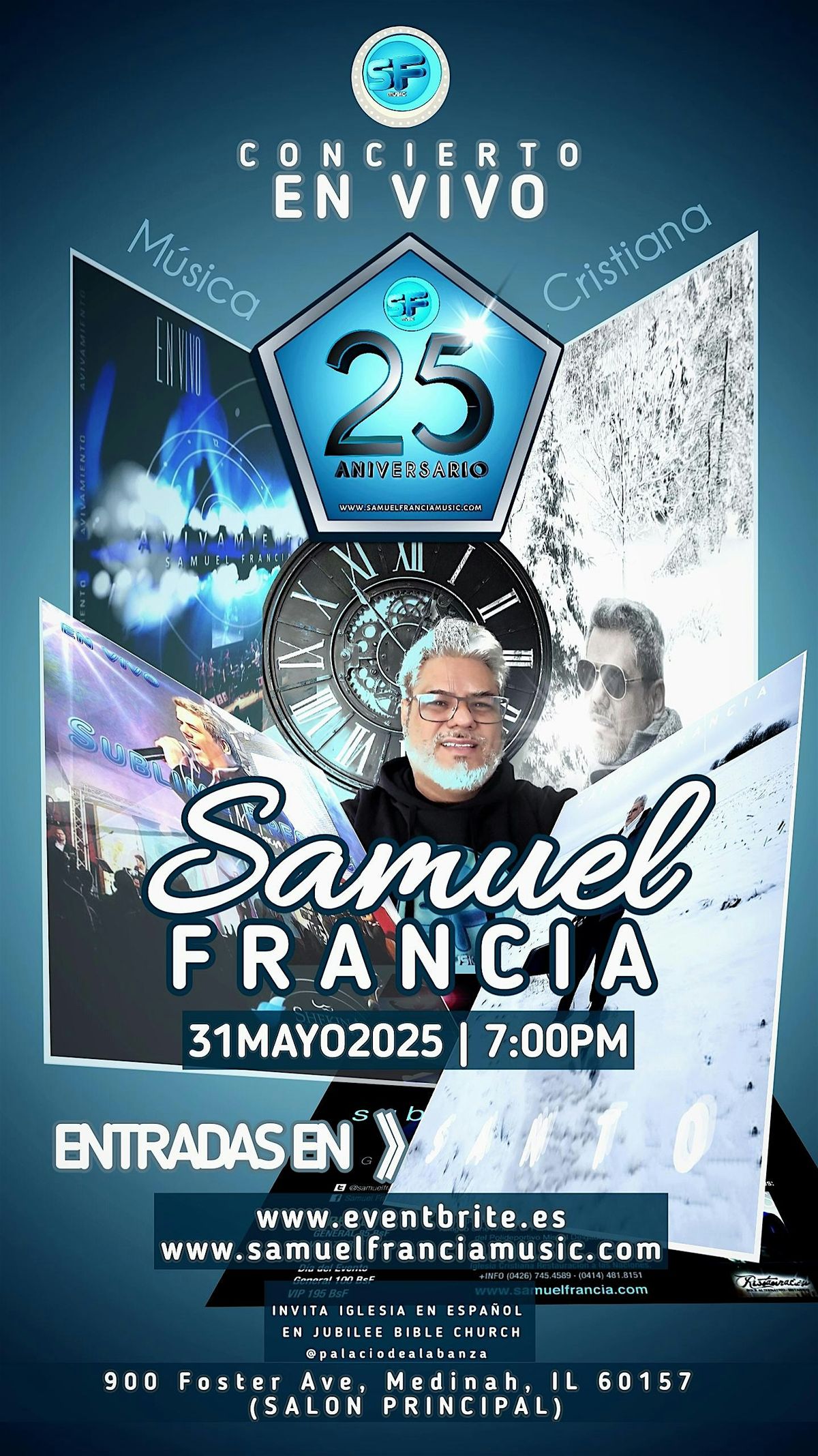25 ANIVERSARIO SAMUEL FRANCIA MUSIC, 31 May | Event in Roselle | AllEvents