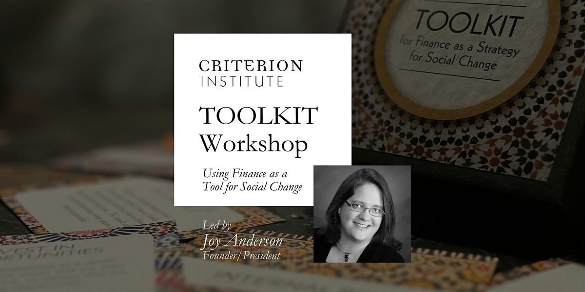 TOOLKIT Workshop: Using Finance as a Tool for Social Change - Aug 2025, 27 August | Online Event | AllEvents